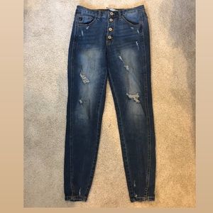 kancan high waisted skinny jeans!